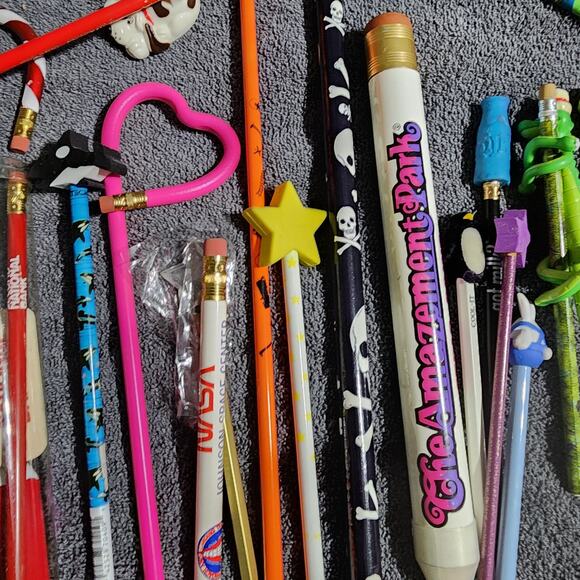 Lot of 70 Vintage Advertisement Pencils and Pencil Toppers - Picture 8 of 10